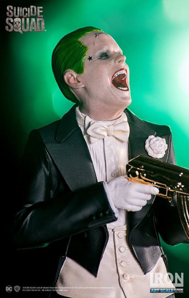 自杀小队 7寸 杰瑞德莱托 小丑 西装燕尾服 双头雕 手办