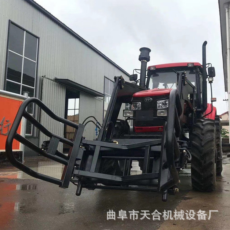 农用504拖拉机改装前铲车 可乘坐式后挖掘机 前置推土板