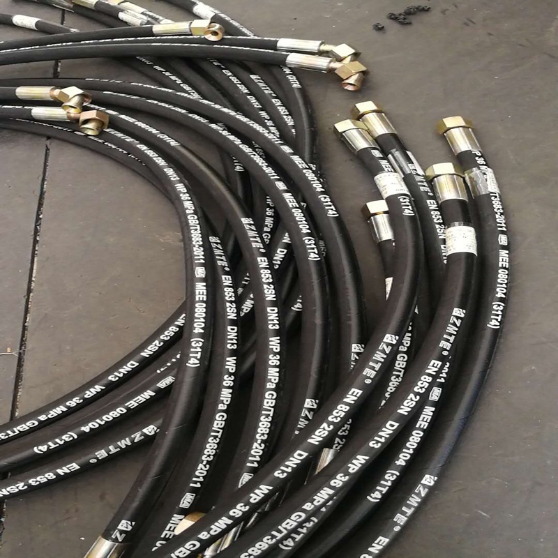 工程机械高压油管 高压钢丝编织胶管耐高温矿用高压胶管 厂家直销