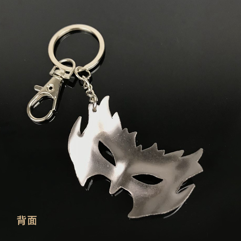 dl龙王传说唐三孔雀翎面具合金武器模型小号兵器钥匙扣挂件饰品