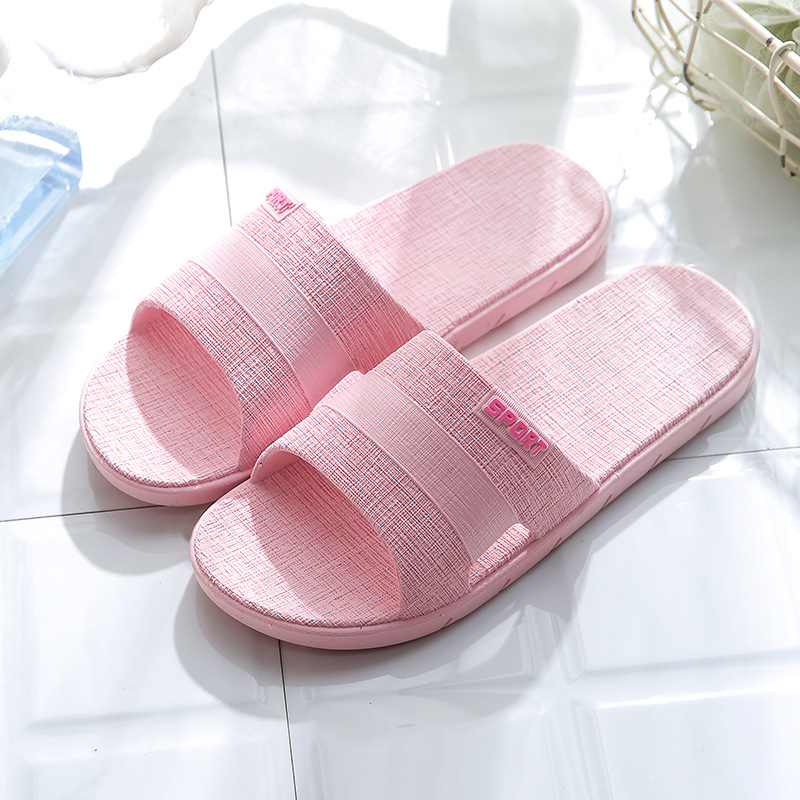 Factory Direct Supply 2023 Non-Slip PVC Couples Sandals Fashion New Interior Home Bathroom Slippers