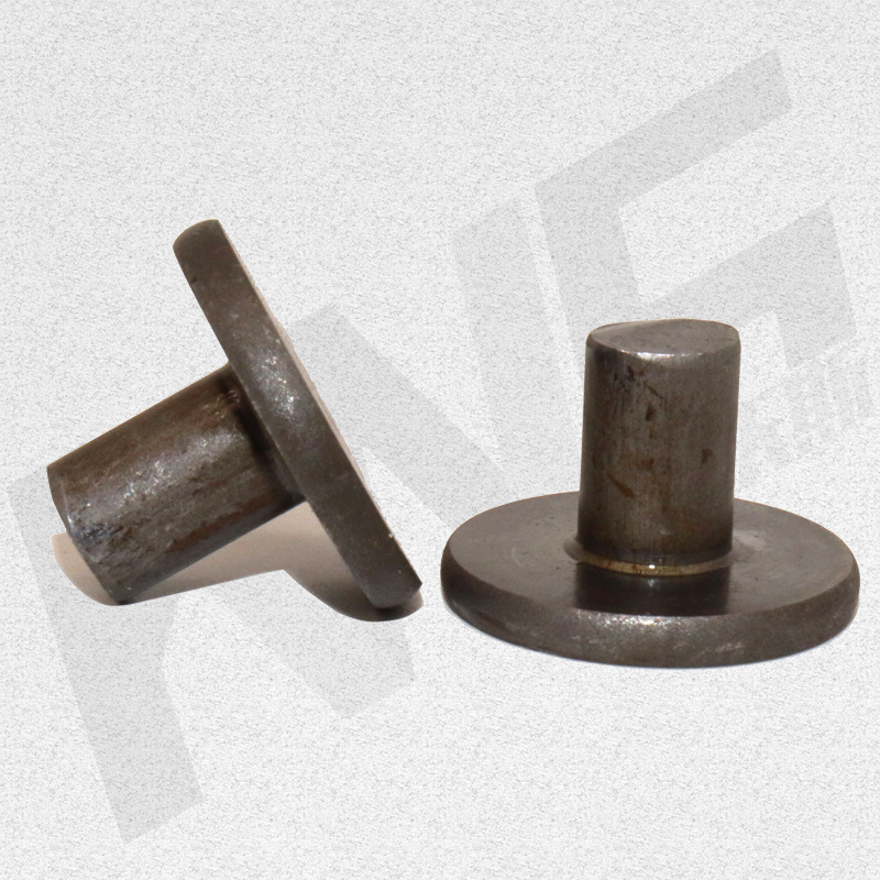 厂家直供圆柱头实心铆钉 碳钢q235平头铁铆钉 圆头大帽销钉