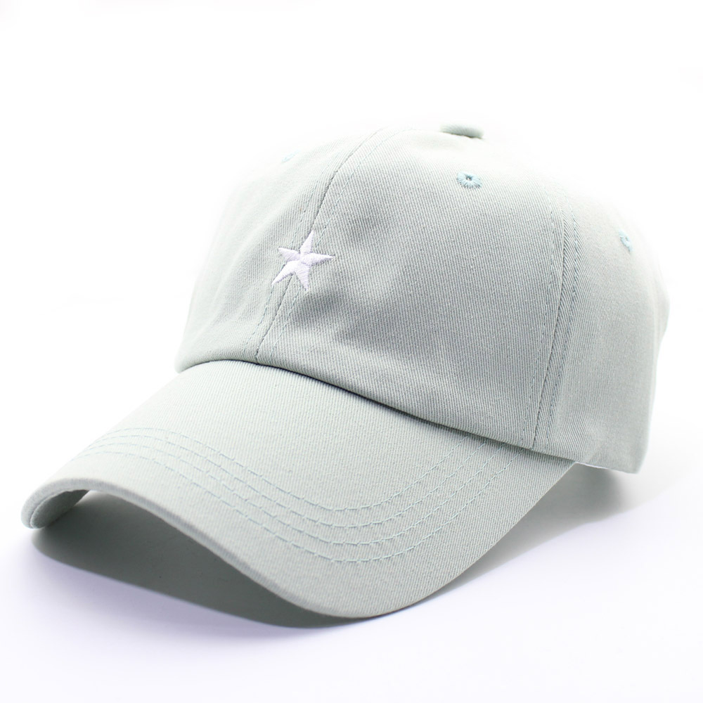 外贸款ins风韩版刺绣五角星星卡通棒球帽男女运动情侣鸭舌帽子潮
