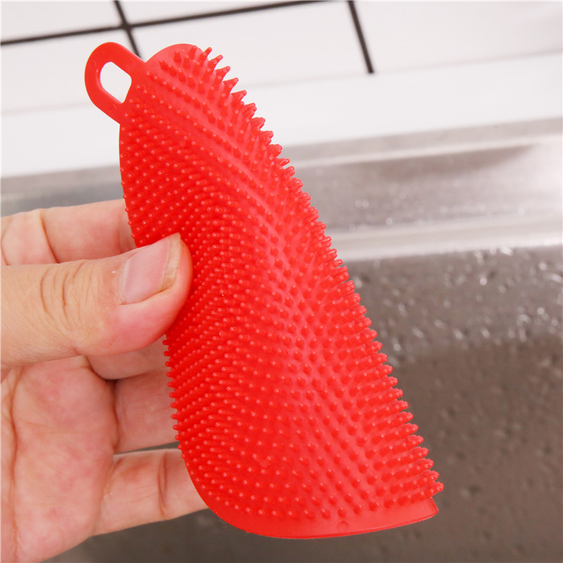 Dishwashing Cleaning Brush Kitchen Dish Brush Dishwashing Cloth Fruit Scrub-Brush Melon, Fruit and Vegetable Scouring Pad