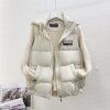 Cotton vest have cash less than that is registered in the accounts 2020 Autumn and winter new pattern Korean Edition Versatile Hooded Down cotton Vest waistcoat coat Cotton vest have cash less than that is registered in the accounts 2020 Autumn and winter new pattern Korean Edition Versatile Hooded Down cotton Vest waistcoat coat