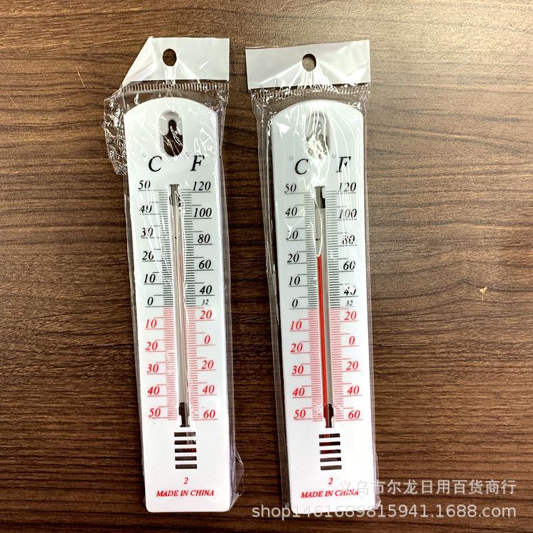 2 Yuan Stall Supply Bags Household Department Store Small Straight Hanging Indoor Thermometer Teaching Experiment Thermometer