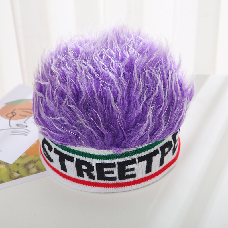 网红短发帽子一体假发帽子迷彩棒球帽男ins街头嘻哈潮流鸭舌帽女