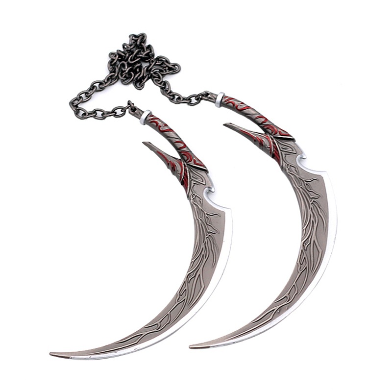 唐三锤邪月刃兵器合金模型