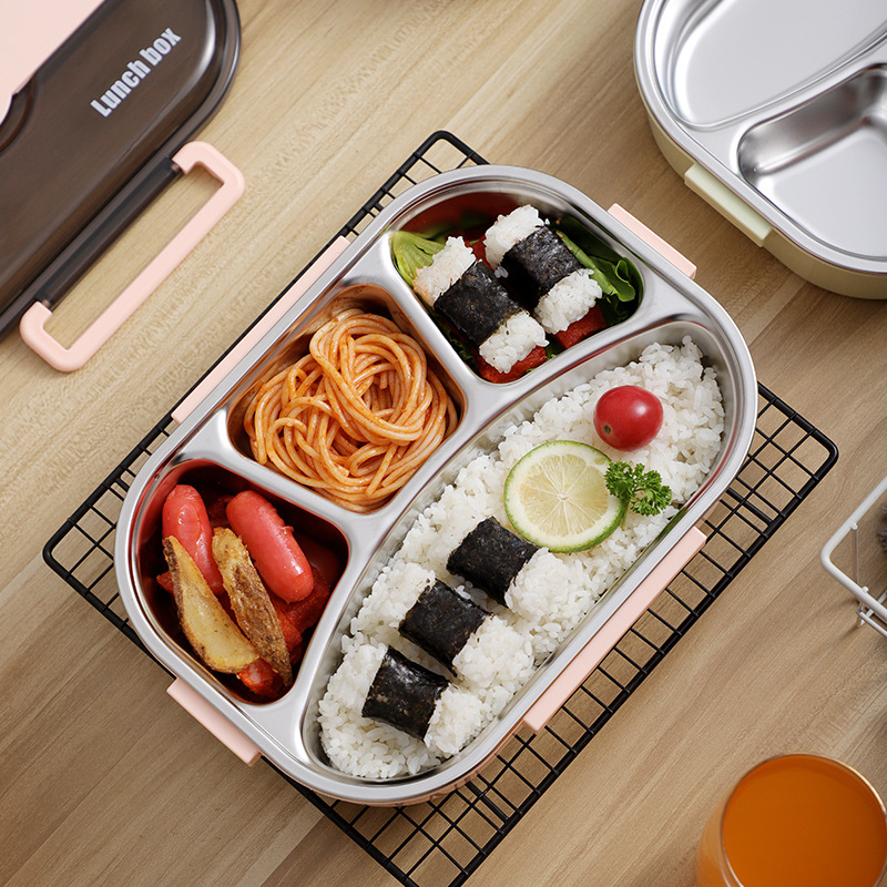 304保温便当盒分格一年级学生饭盒不锈钢带盖大容量上班族女餐盒