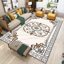 欧式简约地毯印花地毯居家地毯客厅沙发茶几地毯地垫卧室床边毯