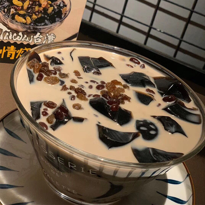 水晶风情烧仙草315g台湾风味果冻红豆布丁凉粉即食奶茶厂家批发