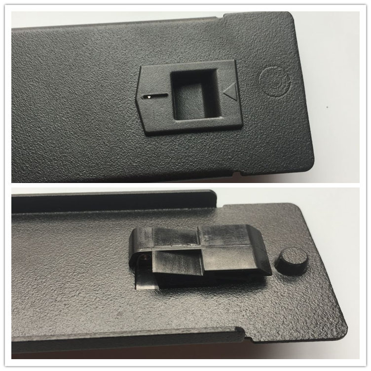 机箱弹簧侧门扣1u2u塑胶箱柜小塑料卡扣机柜推动锁扣机柜盲板扣子