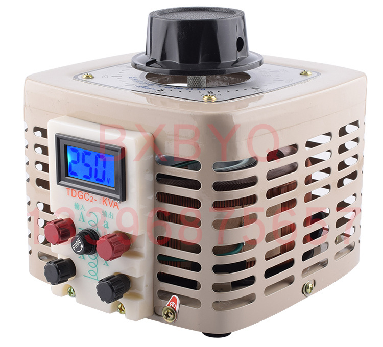 单相220v调压器0-250v可调变压器2000w 手动交流调节器升压变压器