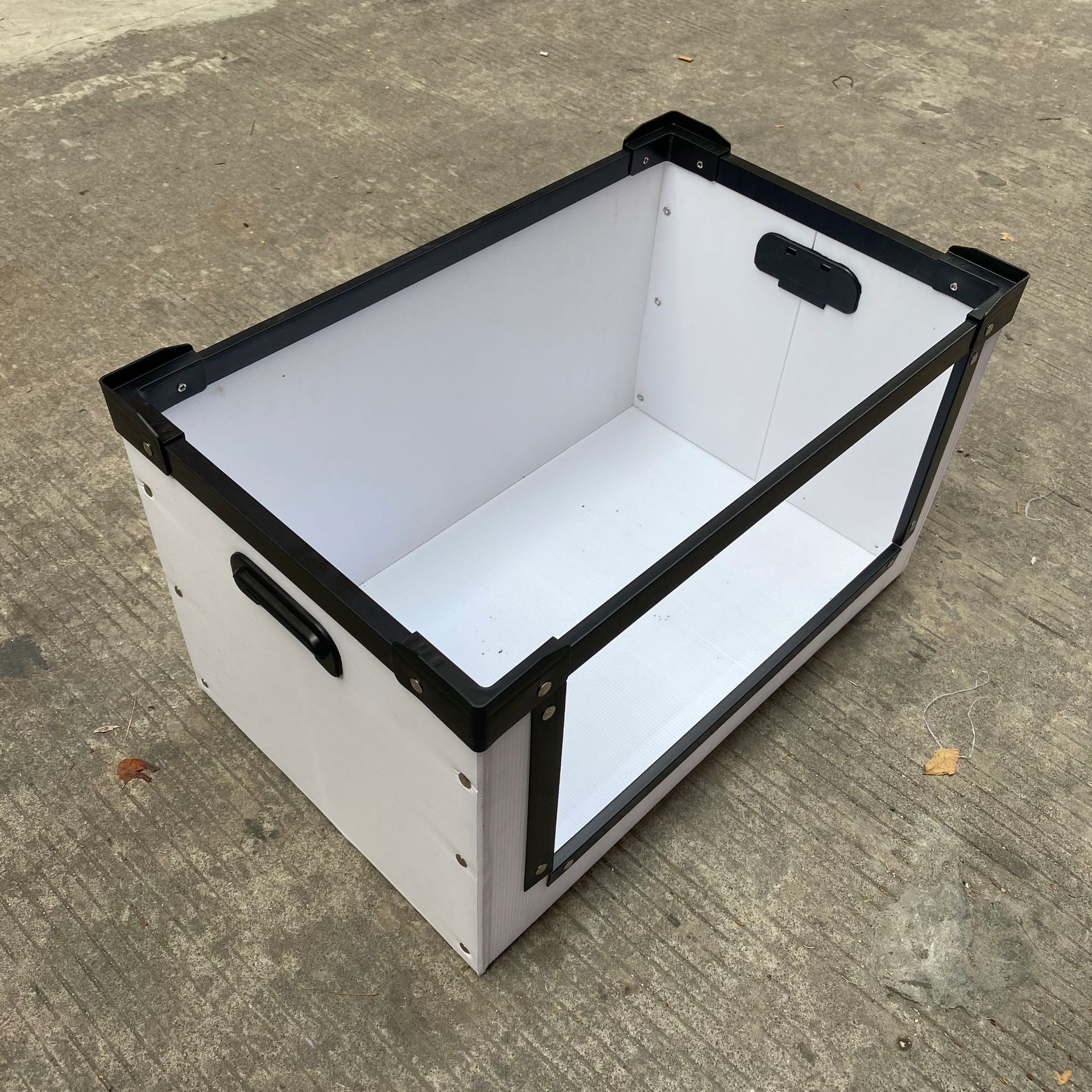 厦门蓝色纸箱式中空板周转箱 宁波 菏泽折叠周转箱 可定做尺寸箱