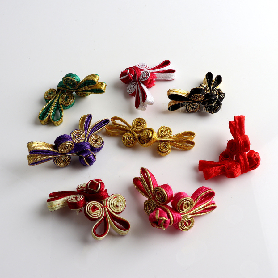 手工两轮兔耳朵盘扣唐装旗袍两轮盘扣唐装上衣纽扣中国风装饰盘扣