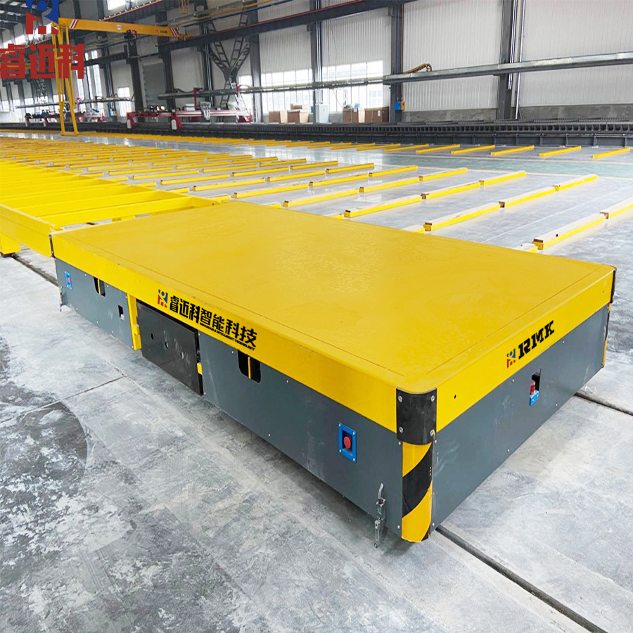 电动轨道平板车铁路钢轨移动地轨车厂区轨道运输车