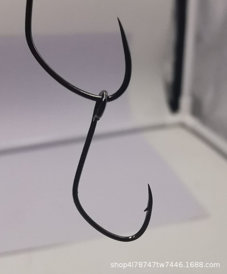 大眼单钩马口钩角钩黑镍钩黑色马口钩路亚鱼钩罗飞红眼马口翘嘴