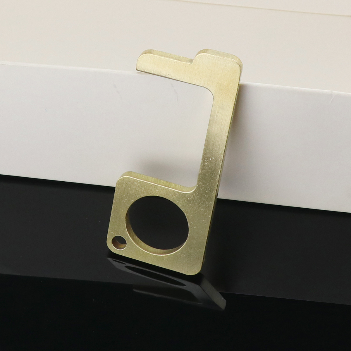 黄铜抗菌edc开门器 门钩用品卫生无接触现货防病毒拉门把手神器