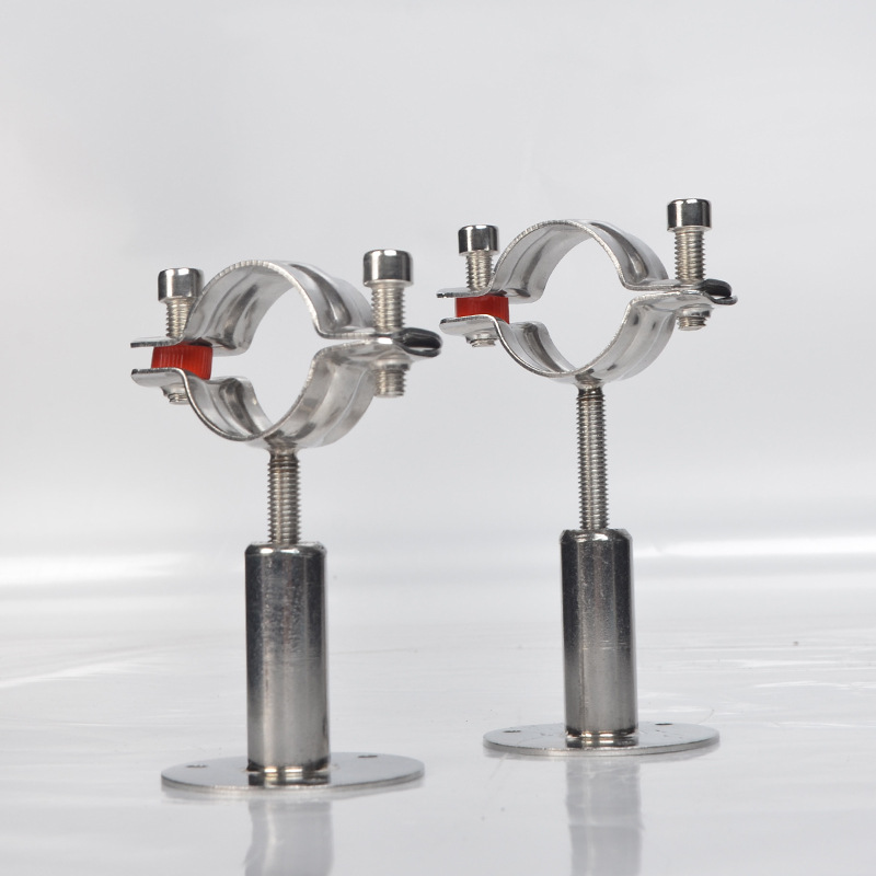 管支架304不锈钢固定卡扣抱卡抱箍可调节下水管道托架管卡子管箍