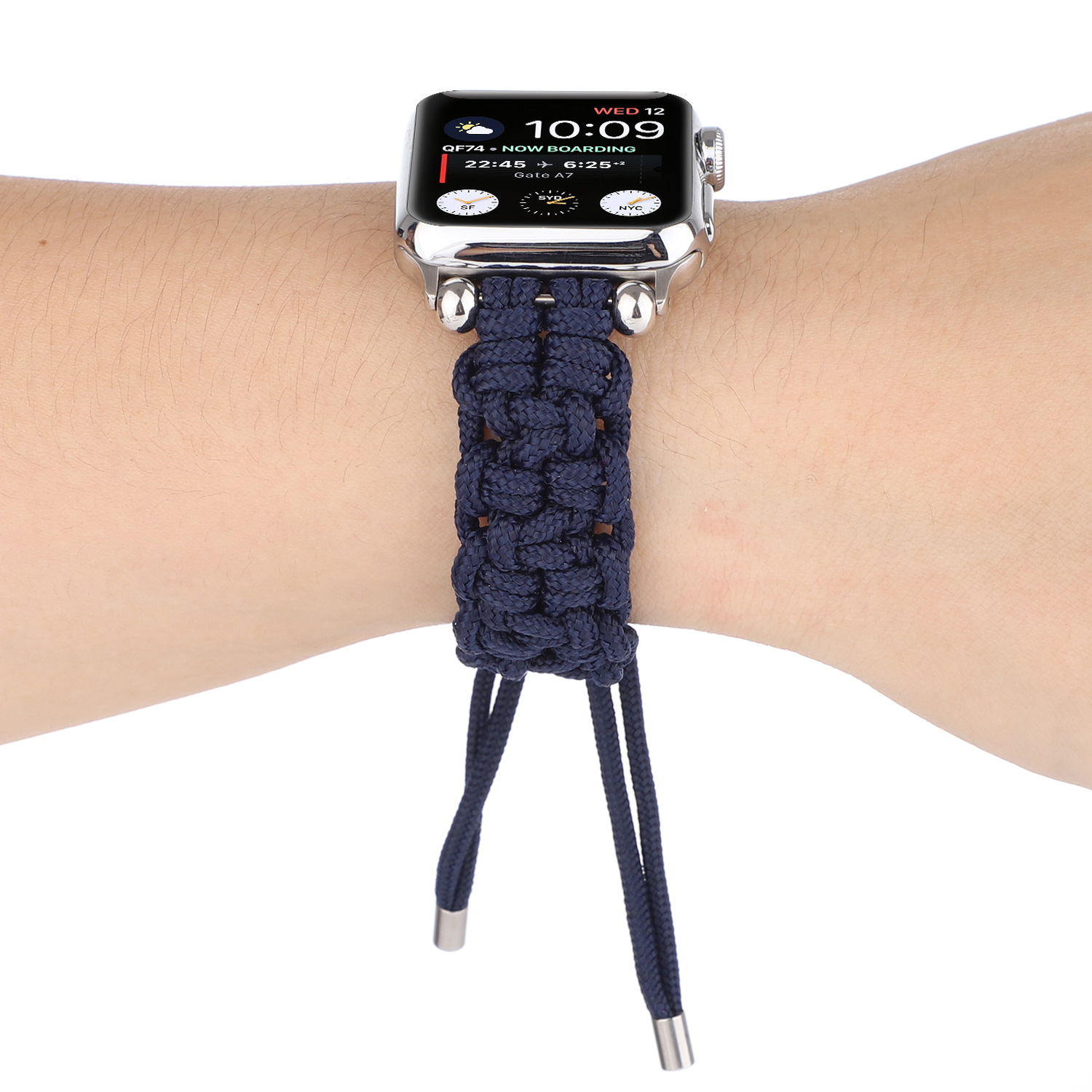 2020适用苹果表带/apple watch尼龙表带/iwatch5户外伞绳带珠表带