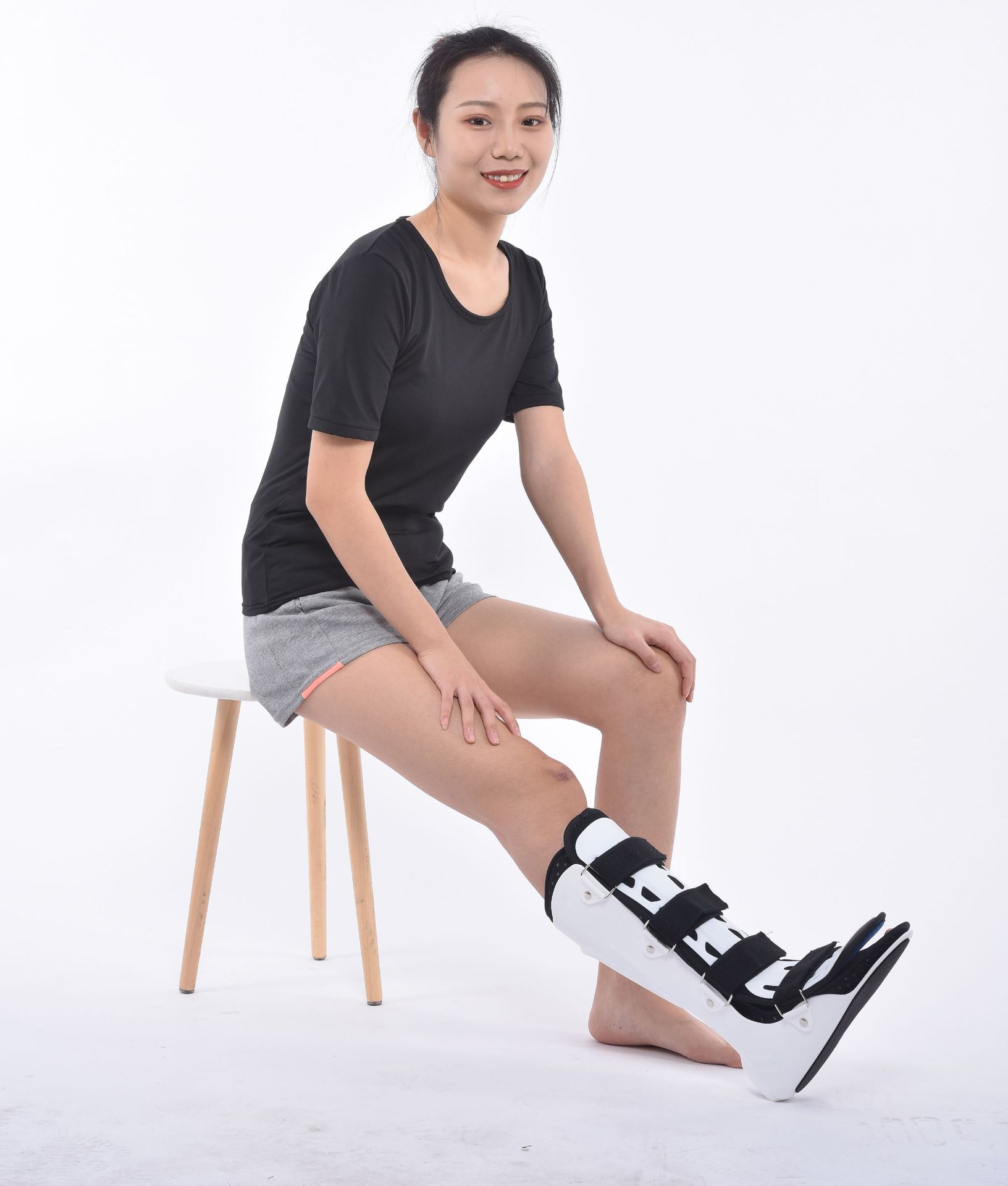 踝关节固定支具支架小腿脚踝裸骨折扭伤护具石膏鞋足托下垂