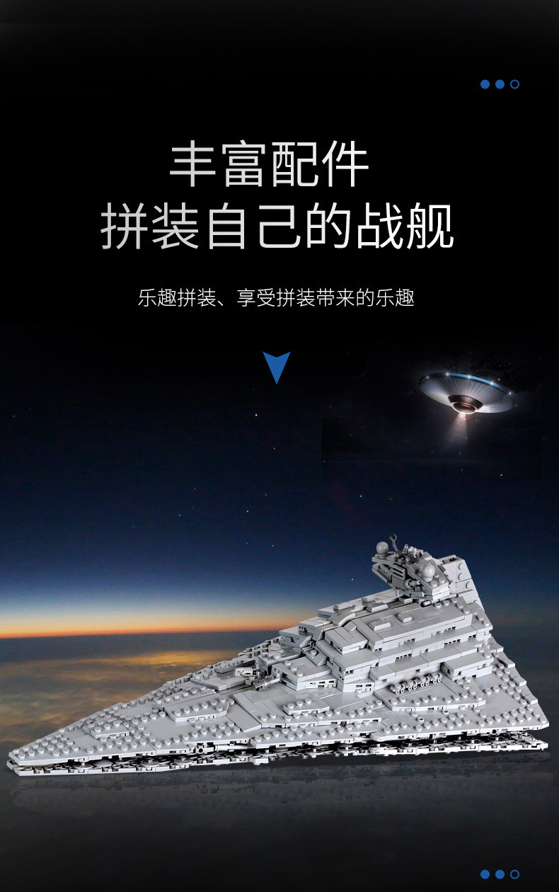 宇星21007星际moc系列兵临城下吉达城小颗粒兼容乐高拼插玩具