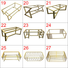 晋纳桌架支架铁艺桌腿大板支架岩板桌脚办公桌小茶几大理石餐桌腿