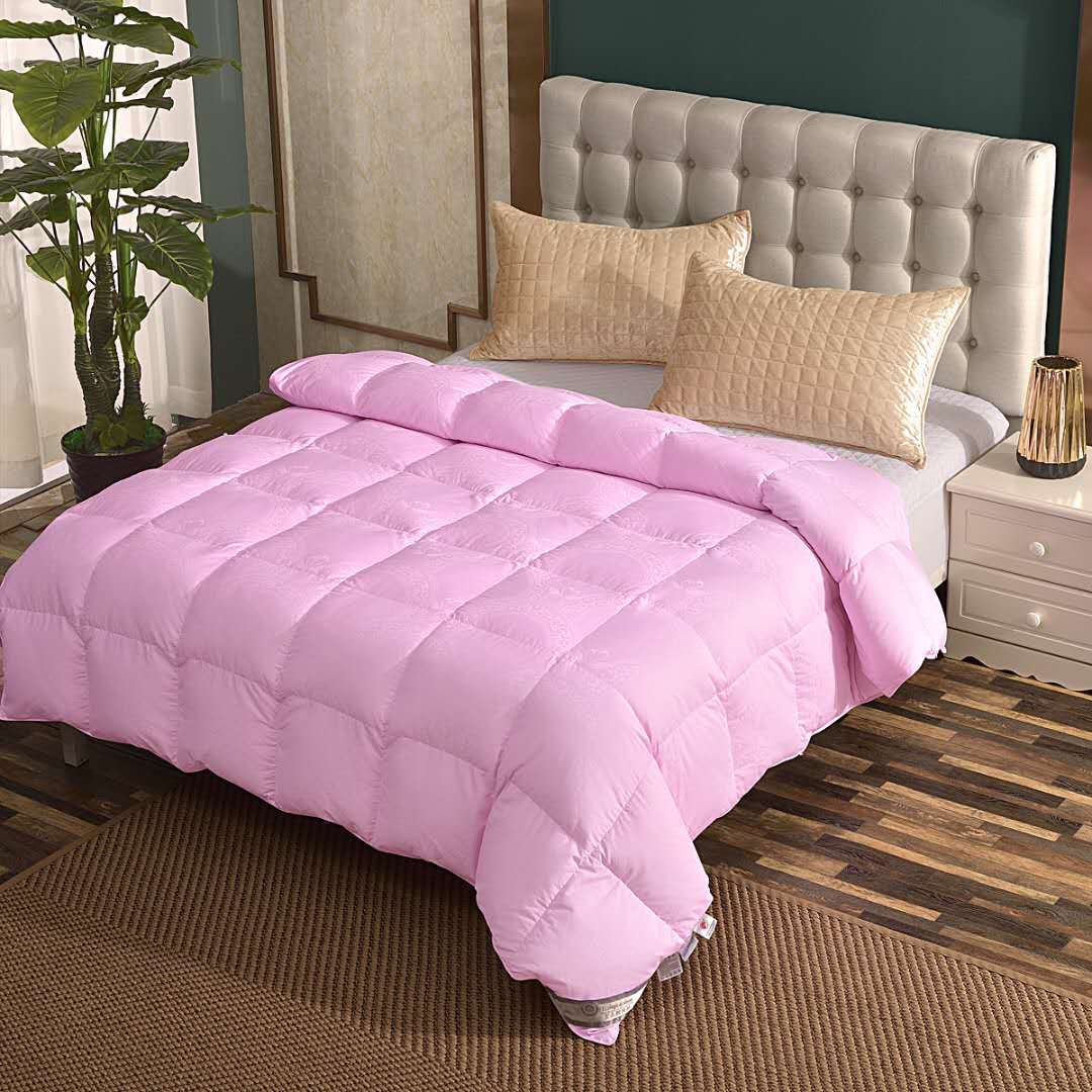 产地货源提花羽绒被壳双层不跑毛羽绒服翻新羽绒被套