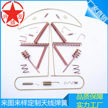 东莞厂家生产订做各种规格磷銅天线弹簧镀铜鍍鎳黃銅天线弹簧