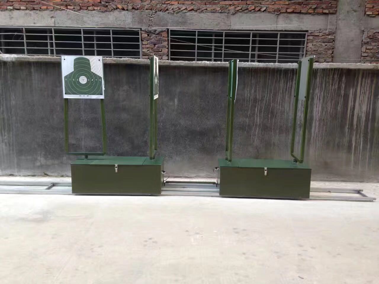 90度隐显运动靶机遥控运动轨道式移动靶标横向移动靶机跑步靶