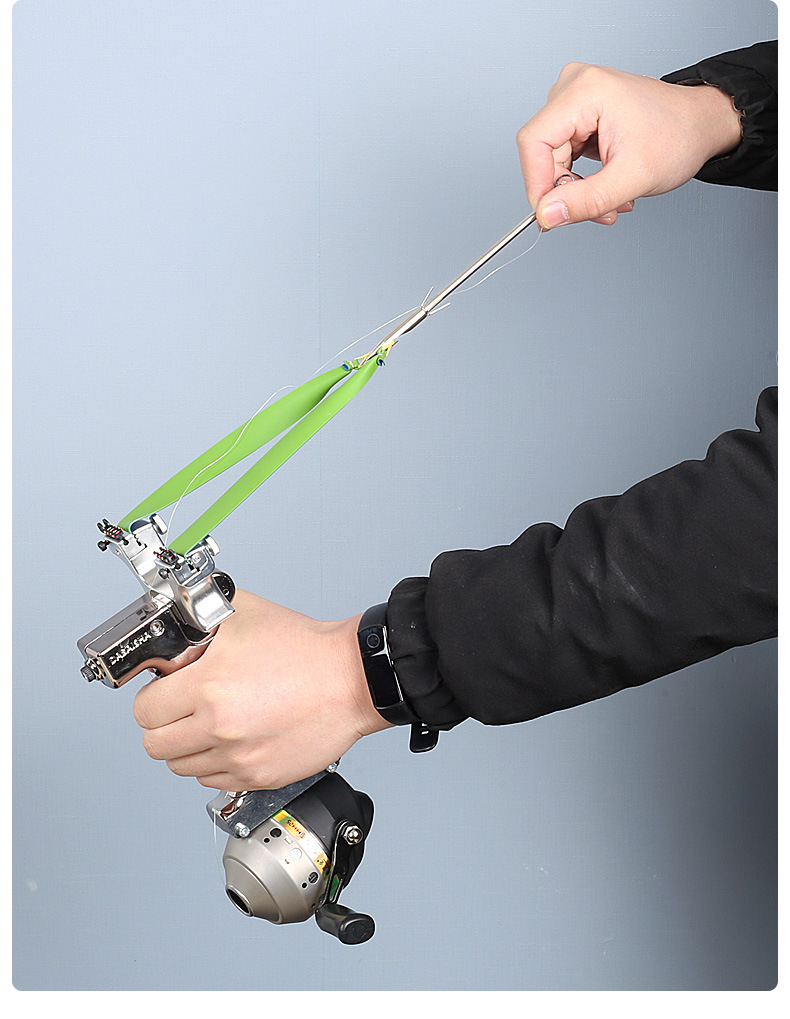 新款射鱼神器打鱼弹弓套装激光捕鱼高精度鱼镖多功能弹工一体工具