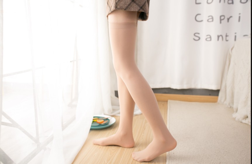 Jk Japanese Knee Socks Women's Korean-Style Mid-Length Thigh High Socks Non-Slip Half Velvet White Silk Stockings College Style