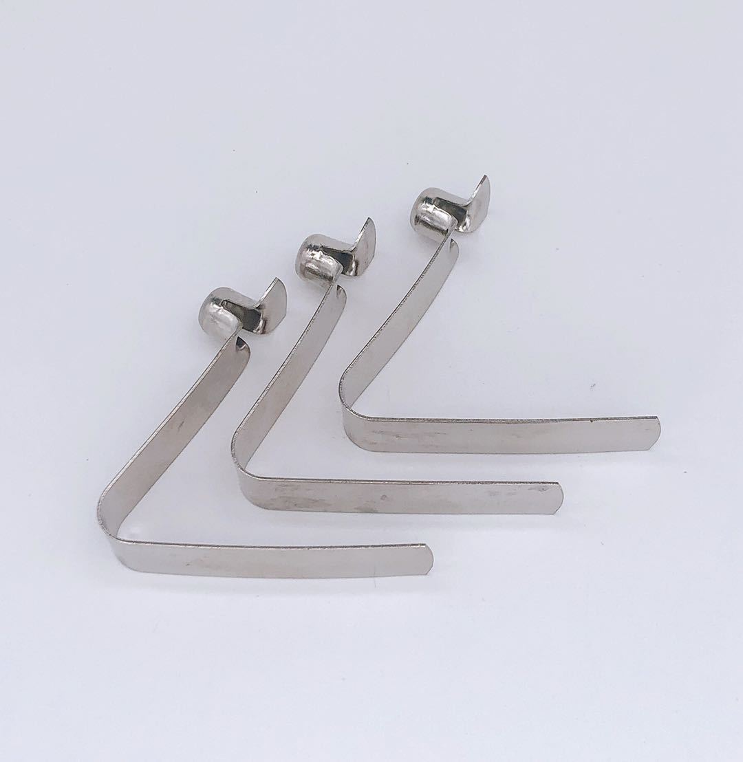 平头v型弹片 管内定位卡扣冲压件不锈钢弹片v型弹扣