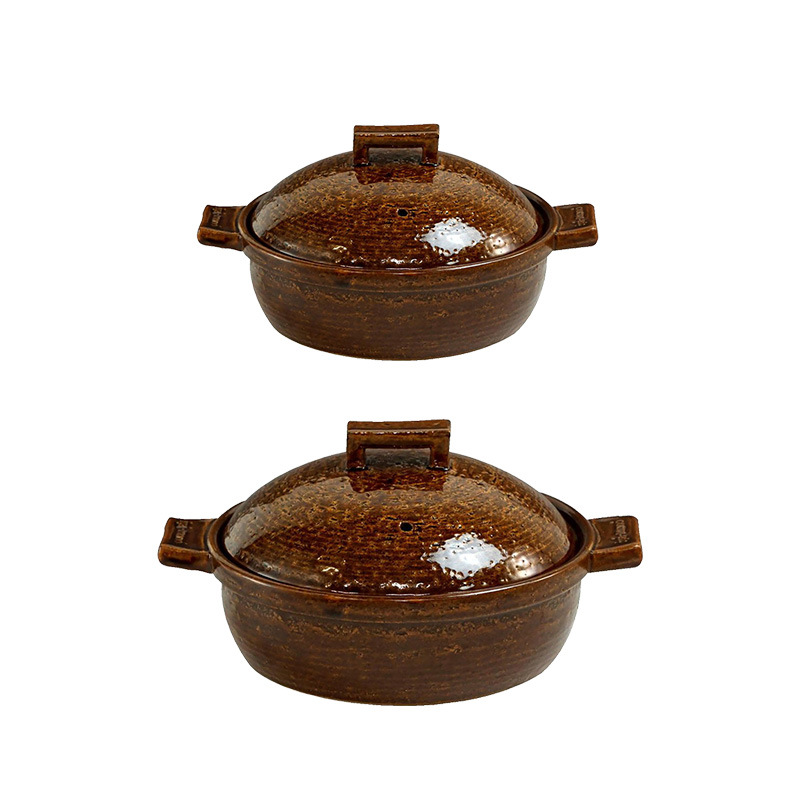 长谷园日本进口伊贺烧土锅家用煮粥煲汤蒸锅小汤锅炖锅砂锅现货