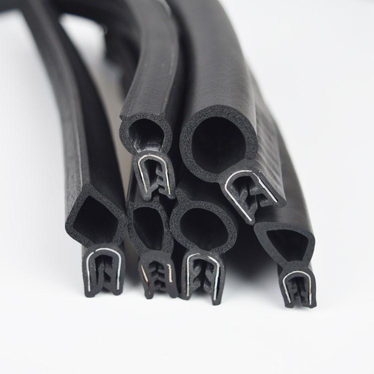 定制u型工业顶泡带骨架密封条 橡胶汽车机械设备配电箱柜门防尘防