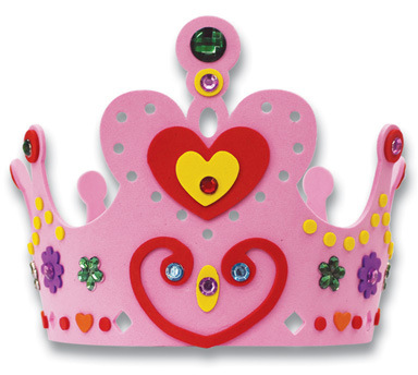 eva皇冠 卡通水晶皇冠 带钻皇冠 diy生日帽子 eva手工材料包