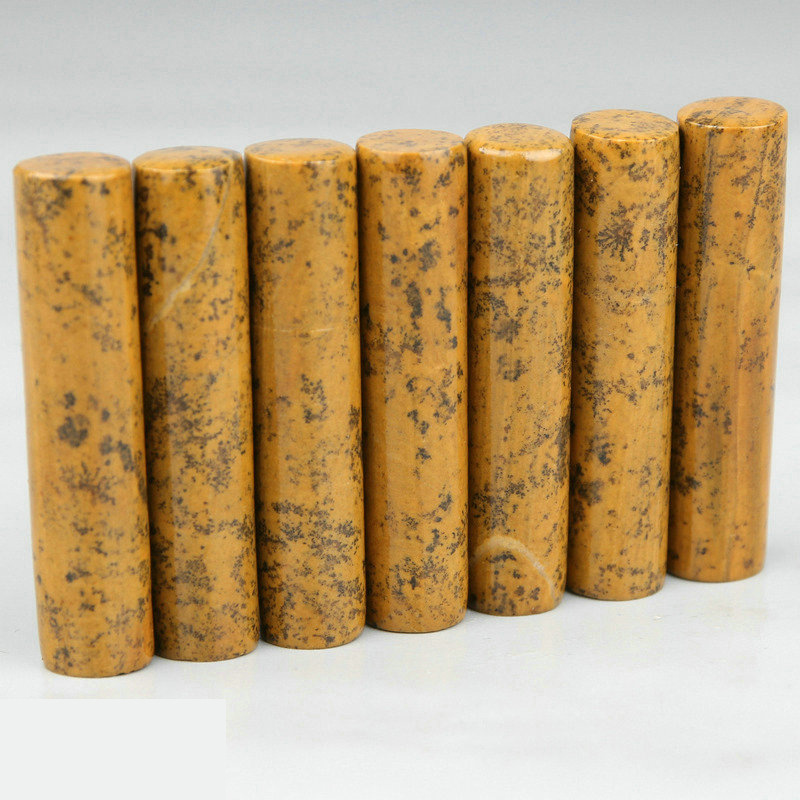 1*5练习章料印章石料尼山石圆形印章金石篆刻印石章料