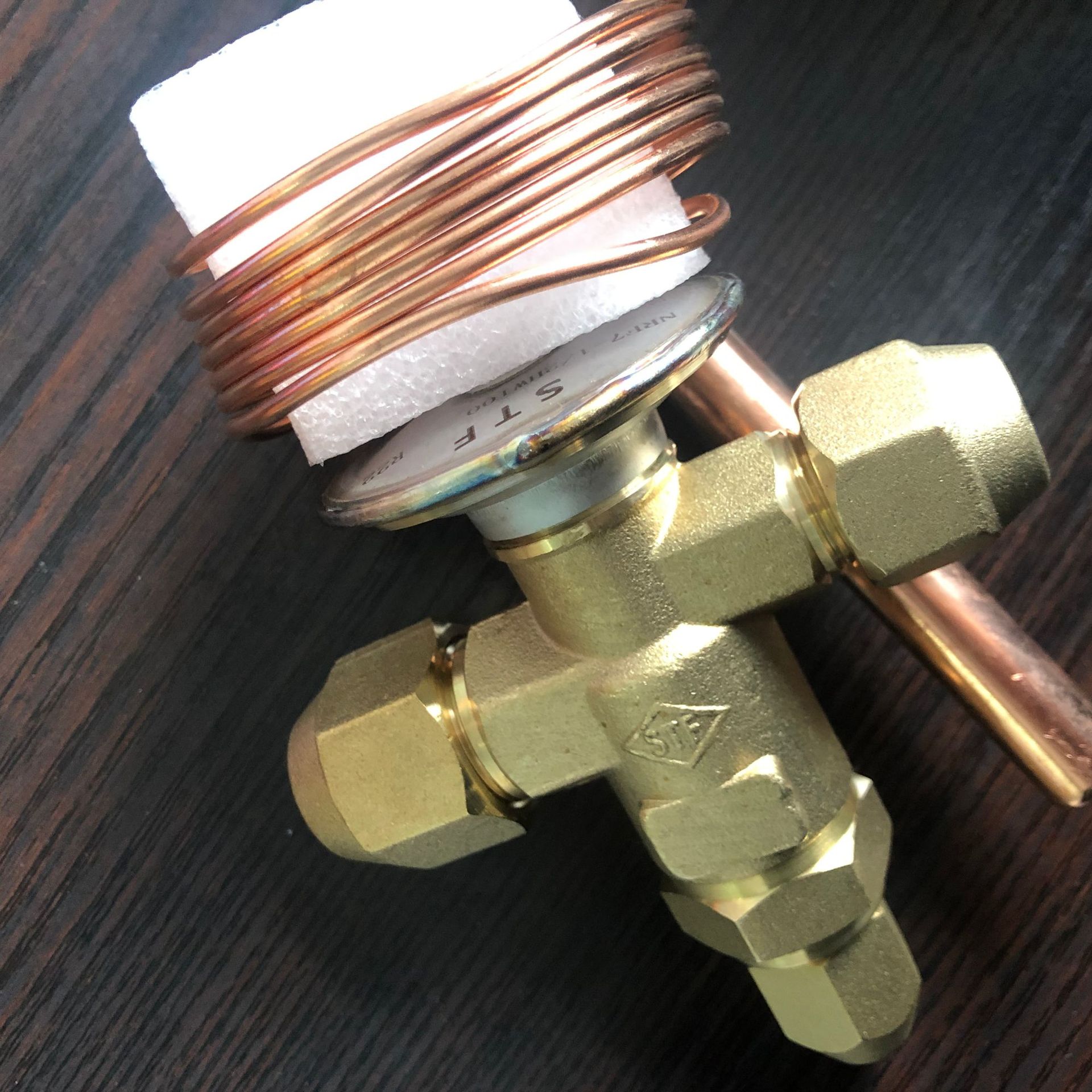 上恒热力膨胀阀stf冷库配件r22制冷膨胀阀平衡螺口冷库机组配