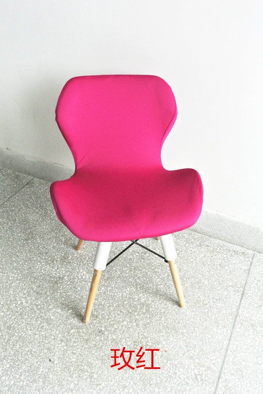 酒吧餐厅美甲椅子套罩定制布艺弹力牛奶丝空气层蝴蝶连体椅子套