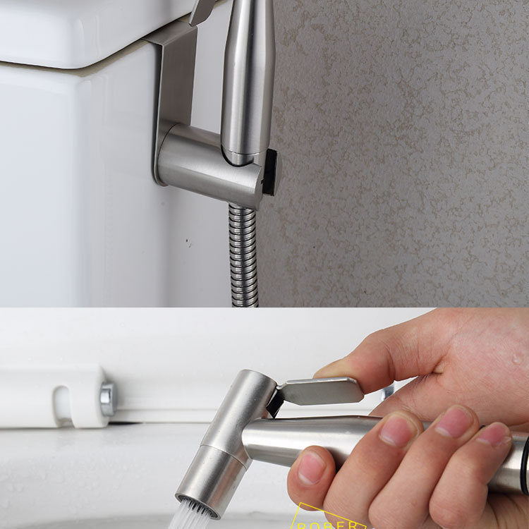 304不锈钢马桶妇洗器喷枪套装 马桶伴侣增压喷头洁身马桶冲洗器