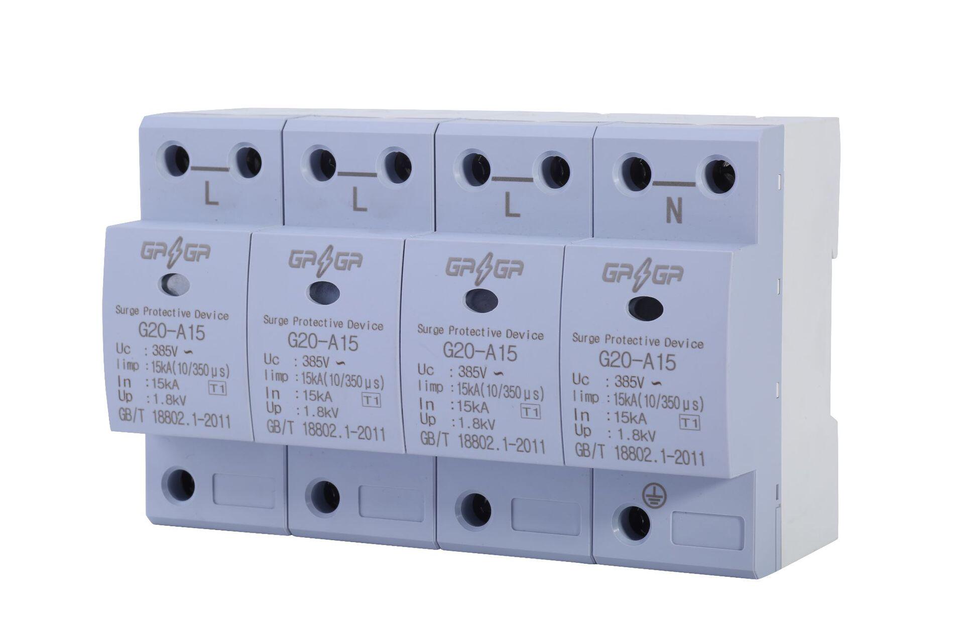 赣电防雷 10/350 a15ka-4p电涌保护器 三相四线避雷器 浪涌