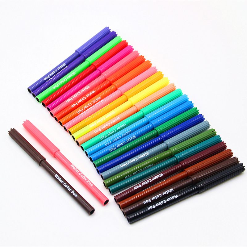 定制儿童散装水彩笔幼儿园美术绘画彩色画笔文具套装画笔厂家生产