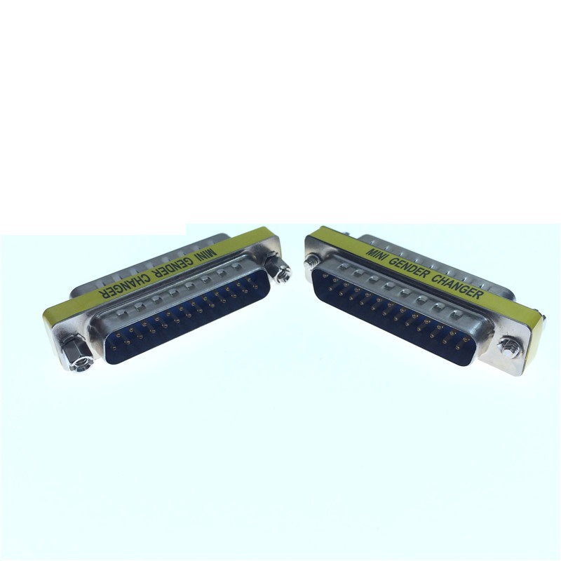 台湾头db25公对公转接头两排25针对针头二排25芯电脑打印机并口头