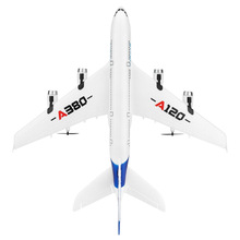 伟力XK A120-空客A380三通道像真机后推双动力滑翔飞机航模玩具
