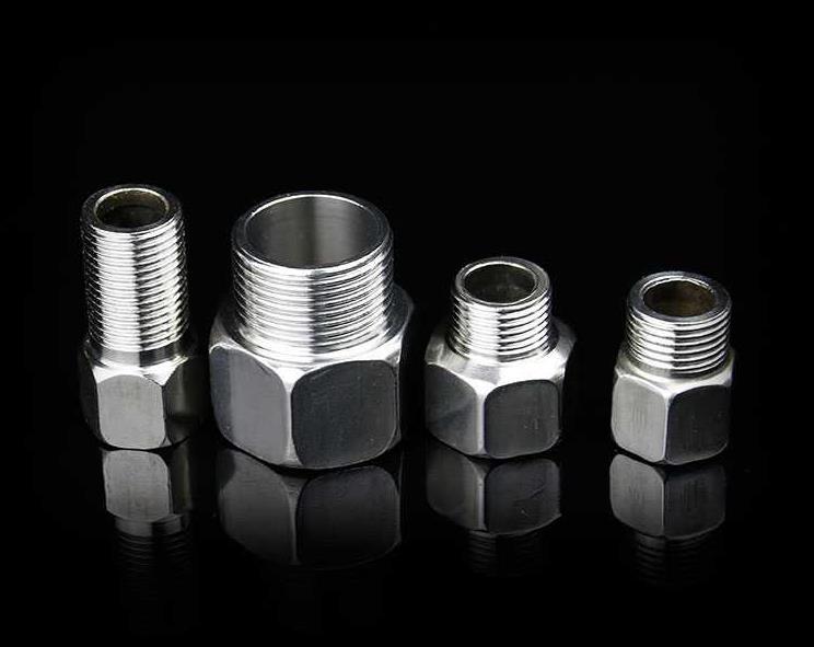 等径直接pe自来水管水暖管材配件不锈钢4分接头内外丝对丝大小头