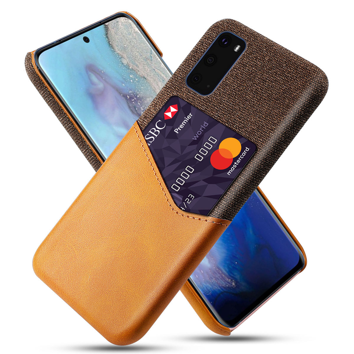 适用三星 s20 手机壳手机套galaxy s20布纹单插卡手机保护套外壳