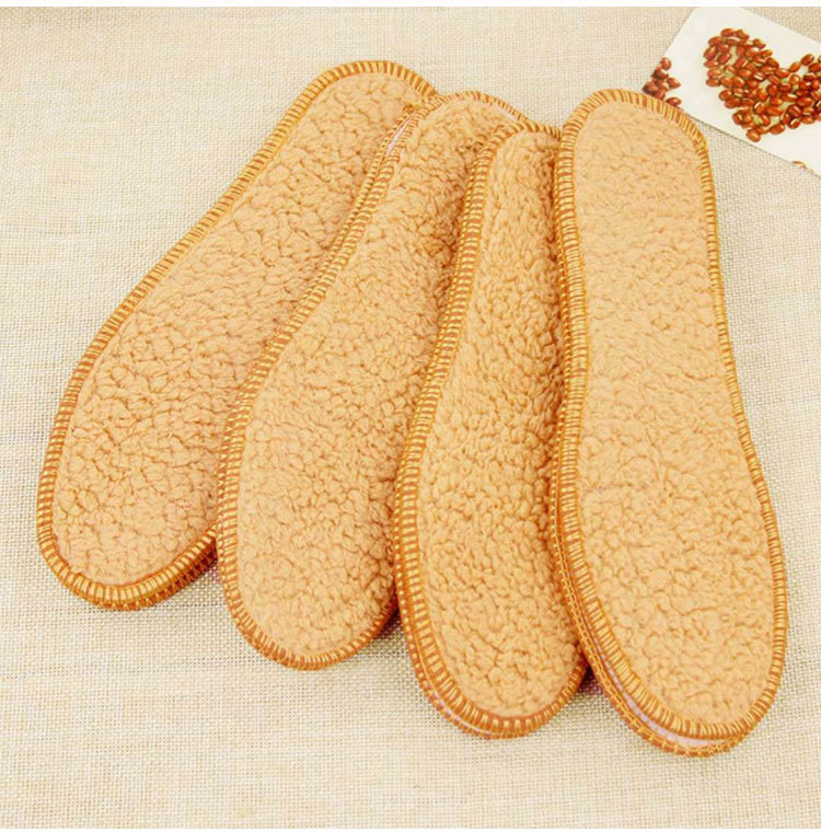 羊驼绒加厚加绒棉鞋垫女防臭透气吸汗软鞋垫男运动鞋垫子厂家直销