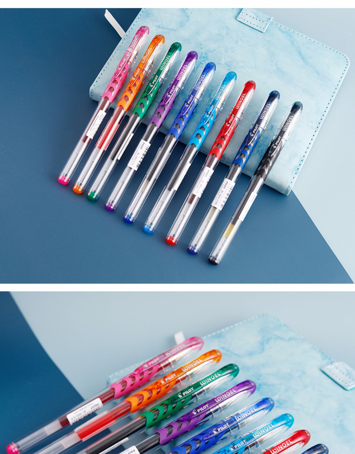 日本pilot百乐中性笔bl-wg-5滑力笔大容量书写顺滑考试啫喱笔0.