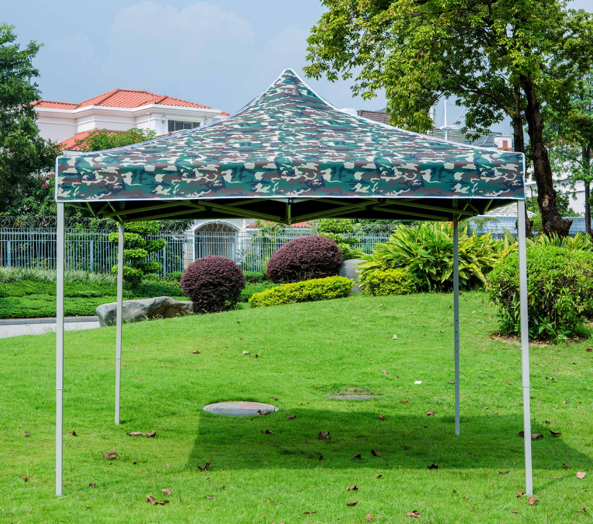 四角帐篷摆摊霸金刚迷彩遮雨棚 印刷定制广告棚户外折叠篷伸缩3*6