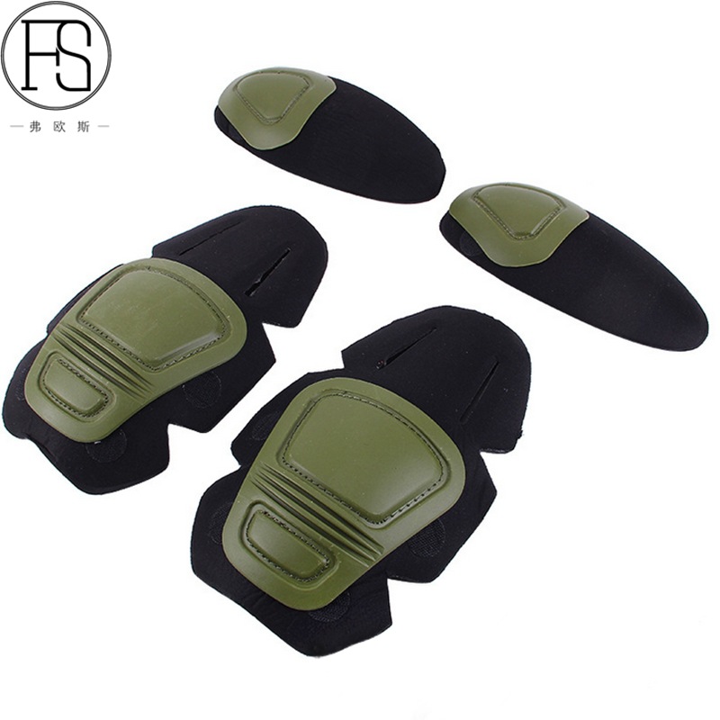 战斗服蛙服护具 军迷战术护膝护肘套装 真人cs野战装备一件代发